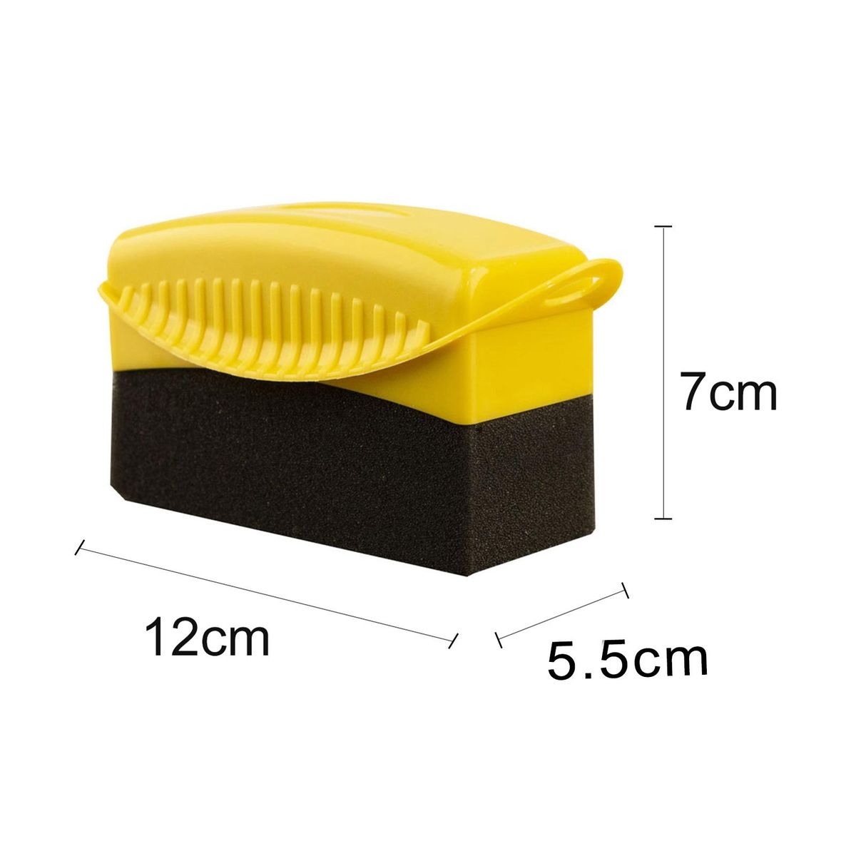 Tire Sponge Brush Tire Care Kit 2pcs Soft Applicator Pads for Waxing Yellow