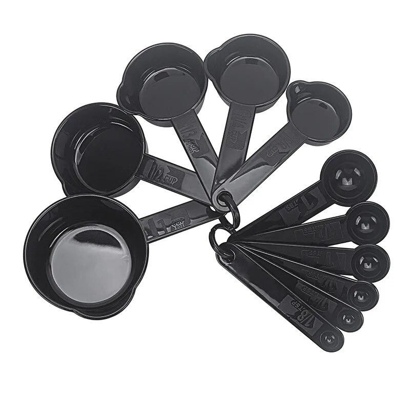 11pcs/set Plastic Measuring Cups And Spoons Set Coffee Scoop Kitchen Cooking Flour Sugar Baking Utensil Set