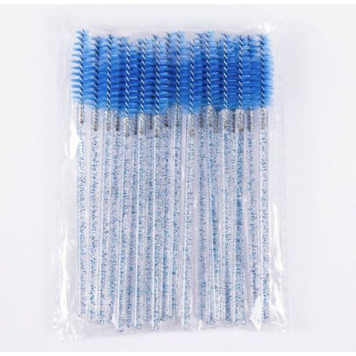 New Factory Direct Crystal Rod Disposable Eyelash Brush Blue