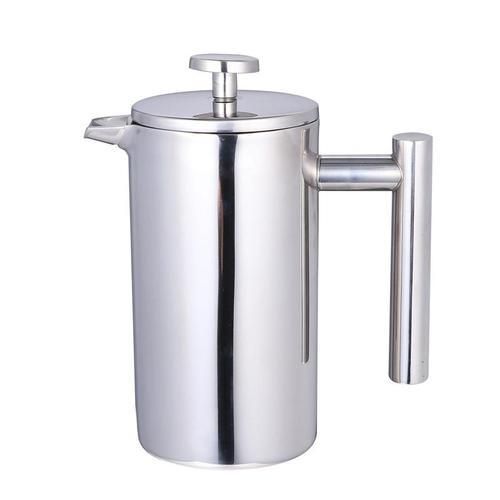 800ML Coffee Pots Double Layer Stainless Steel Coffee And Tea Maker French Press Heat Preservation Mug