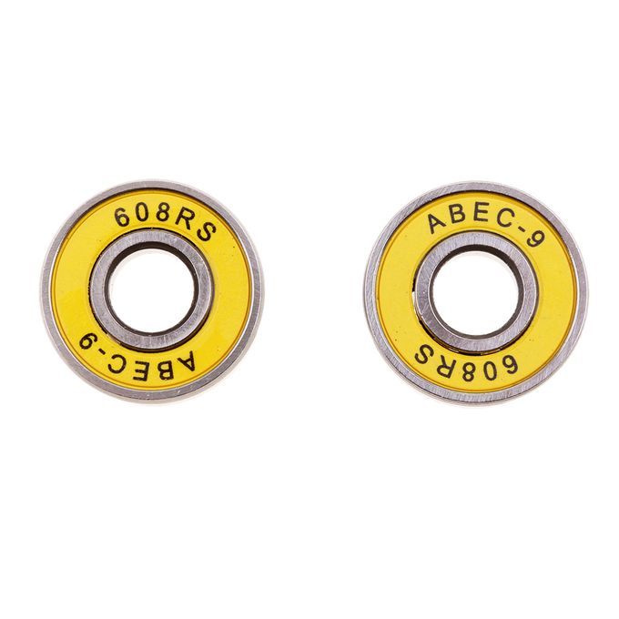 10Pcs/Pack ABEC-9 608RS Roller Skate Wheel Bearings Seal Ball Yellow