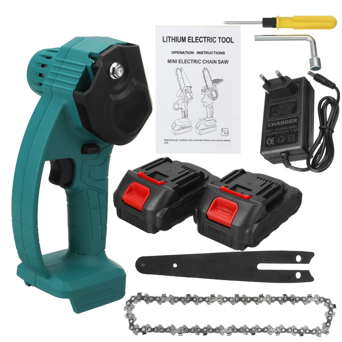 BRAVOBRO 6 Inch Cordless Electric Chain Saws One-Hand