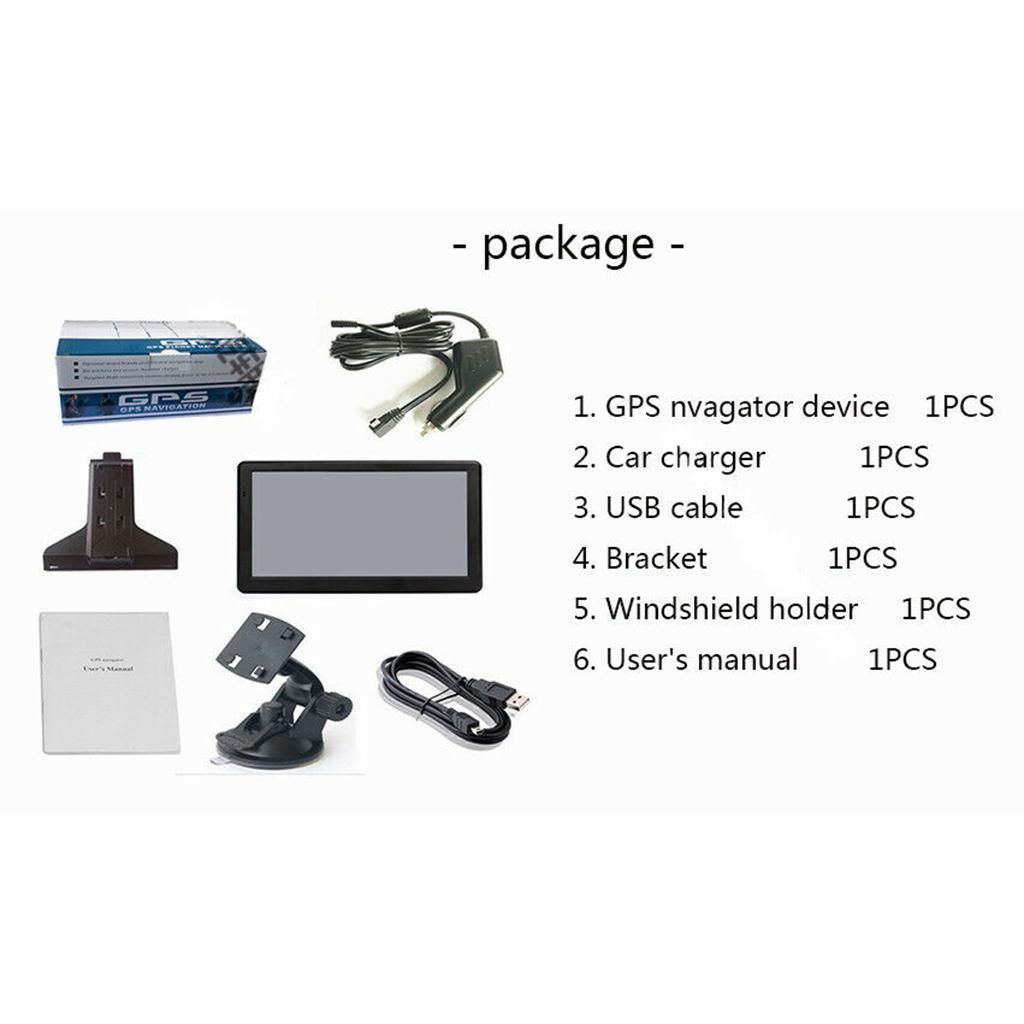 7" Car & Truck   Navi 8GB 256MB  Update Australia