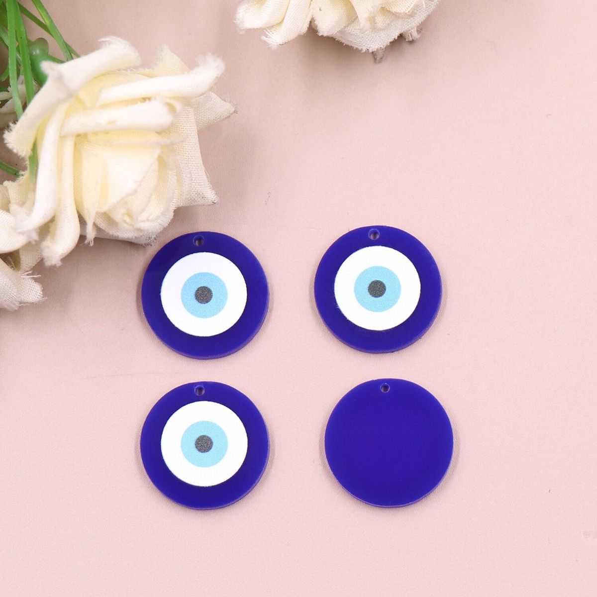 Set of 10-20mm Hot sale CN eyeball TRENDY Printing Acrylic Findings