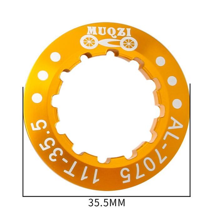 Bike Cassette Cover Lock Ring Alloy Flywheel Ring Dustproof Cog Golden