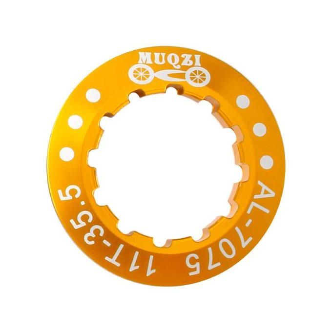 Bike Cassette Cover Lock Ring Alloy Flywheel Ring Dustproof Cog Golden