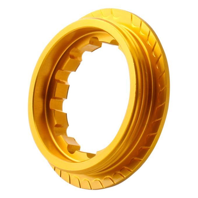 Bike Cassette Cover Lock Ring Alloy Flywheel Ring Dustproof Cog Golden