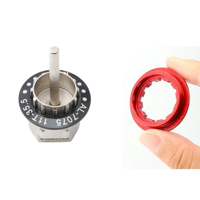 Bike Cassette Cover Lock Ring Alloy Flywheel Ring Dustproof Cog Golden