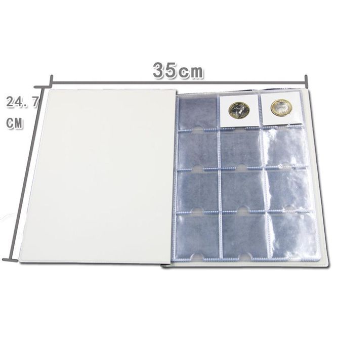 120 Coin Collection Holders Bag Storage Money  Pocket Album Xmas Brown