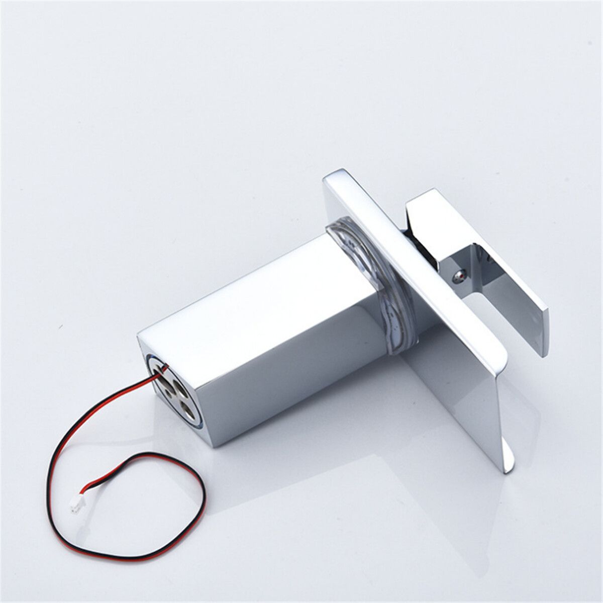 Modern Waterfall Bathroom Sink Faucet Tap Temperature Sensor With 3 LED Lights Basin Mixer Tap
