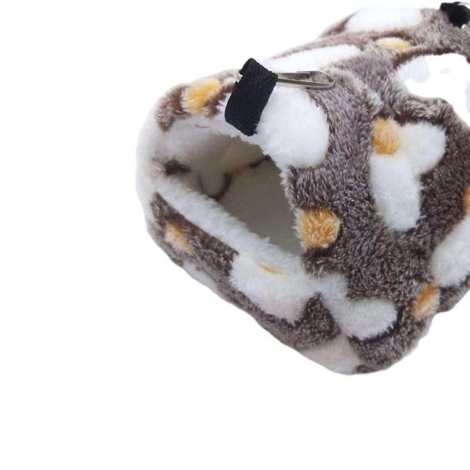 Soft Guinea Pig Bed Nest Sleeping Warm Cozy Cage White Brown Heart