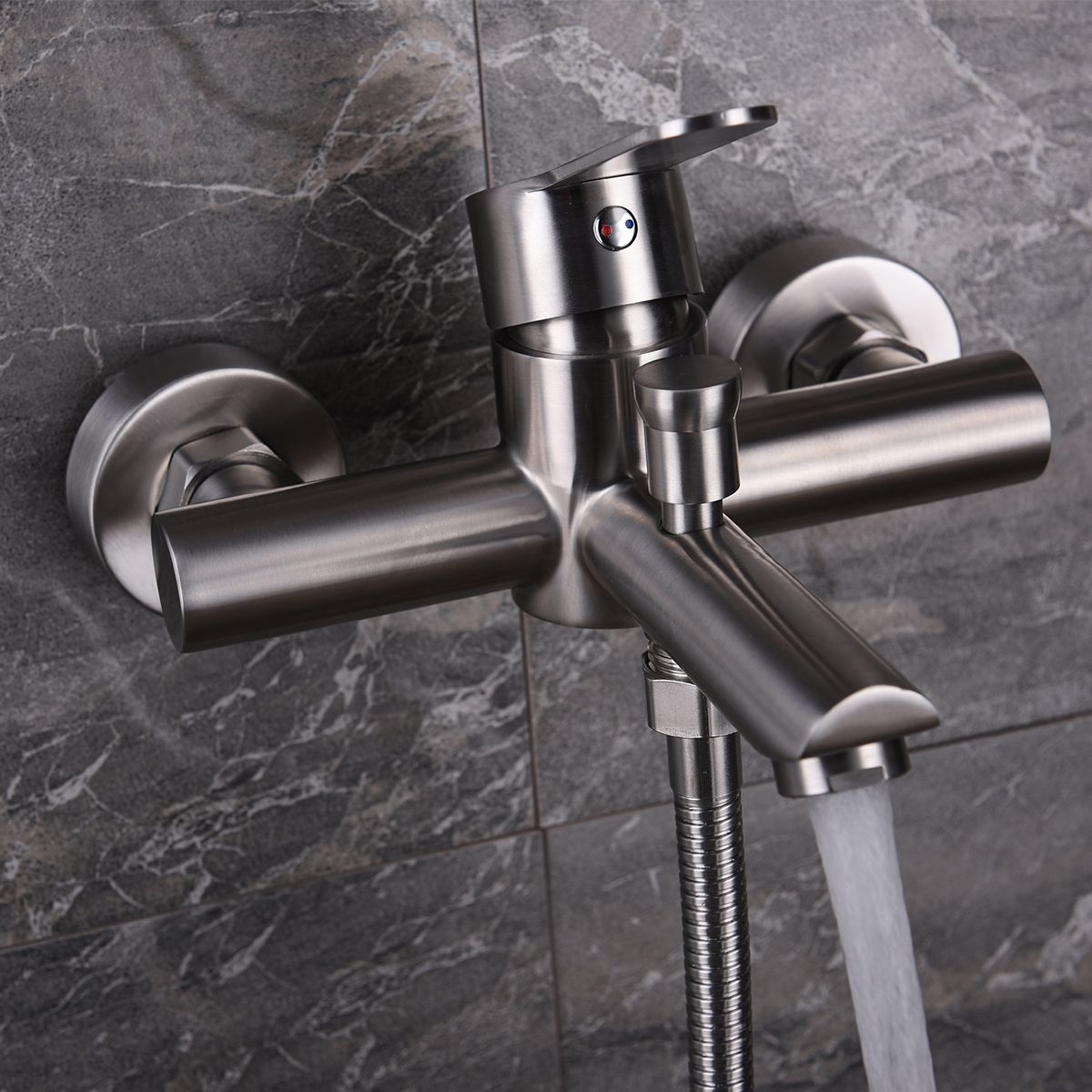 SUS 304 Stainless Steel Bathroom Shower Tub Faucet Wall-Mounted SNA516