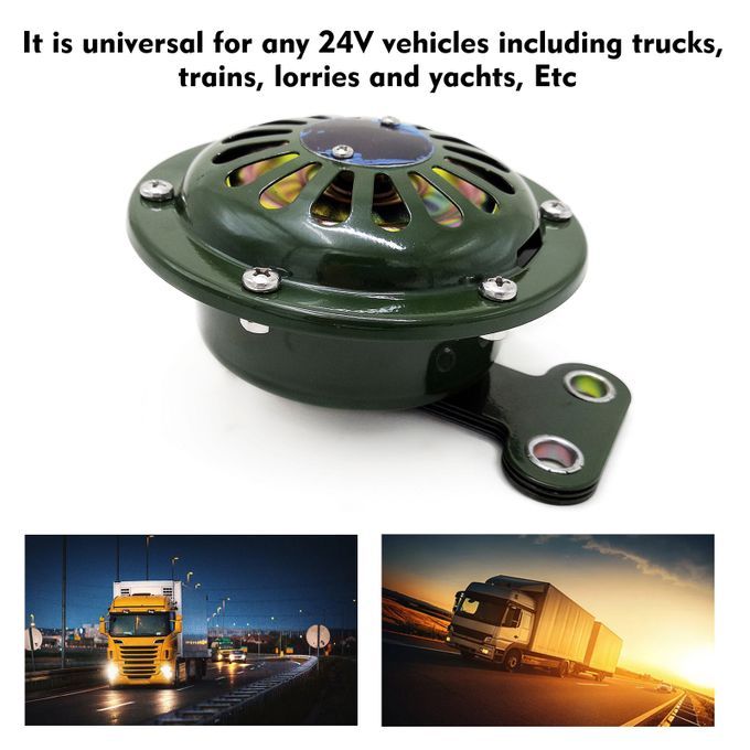 24V 110dB Electric Horn Round Loud Speaker Waterproof For