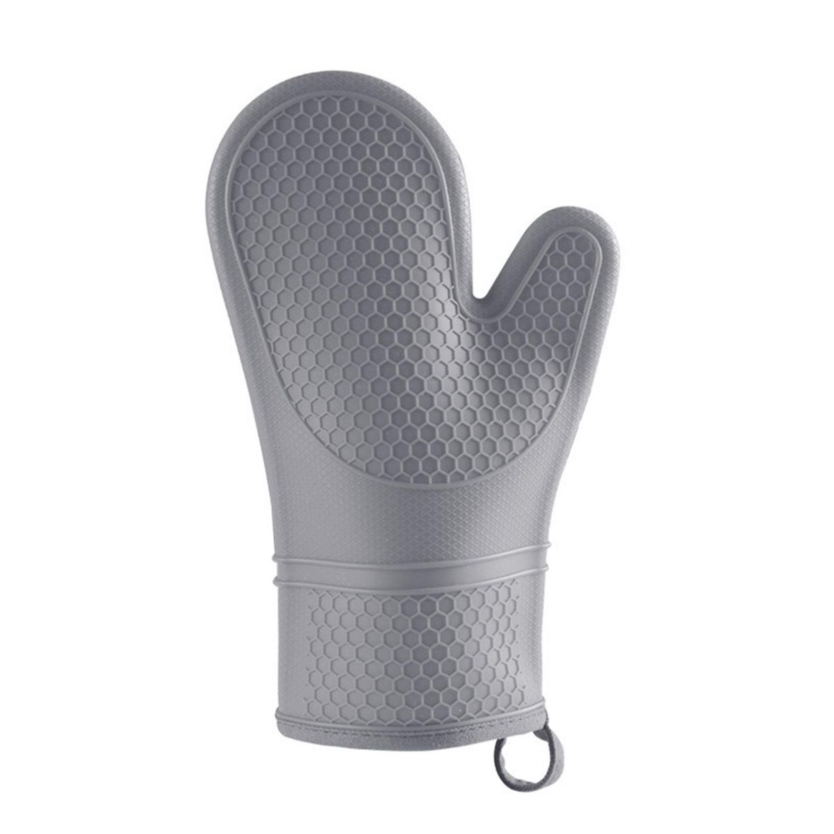 1Pc Kitchen Mittens Kitchen Microwave Anti-hot Mittens Grey