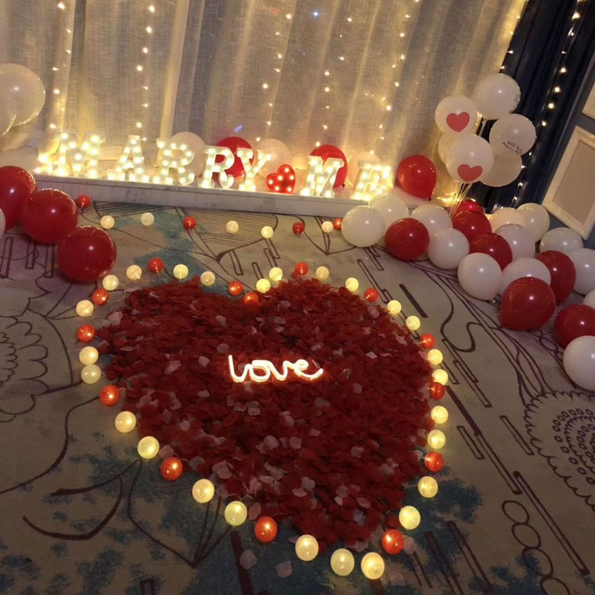 Neon Lamp LOVE Confiding Love Marriage Proposals Decoration