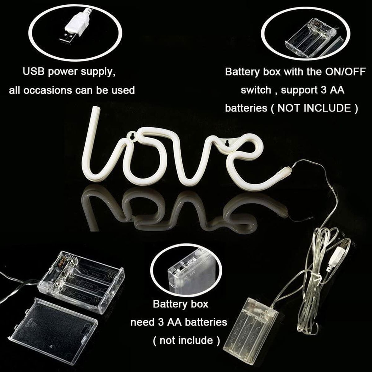 Neon Lamp LOVE Confiding Love Marriage Proposals Decoration