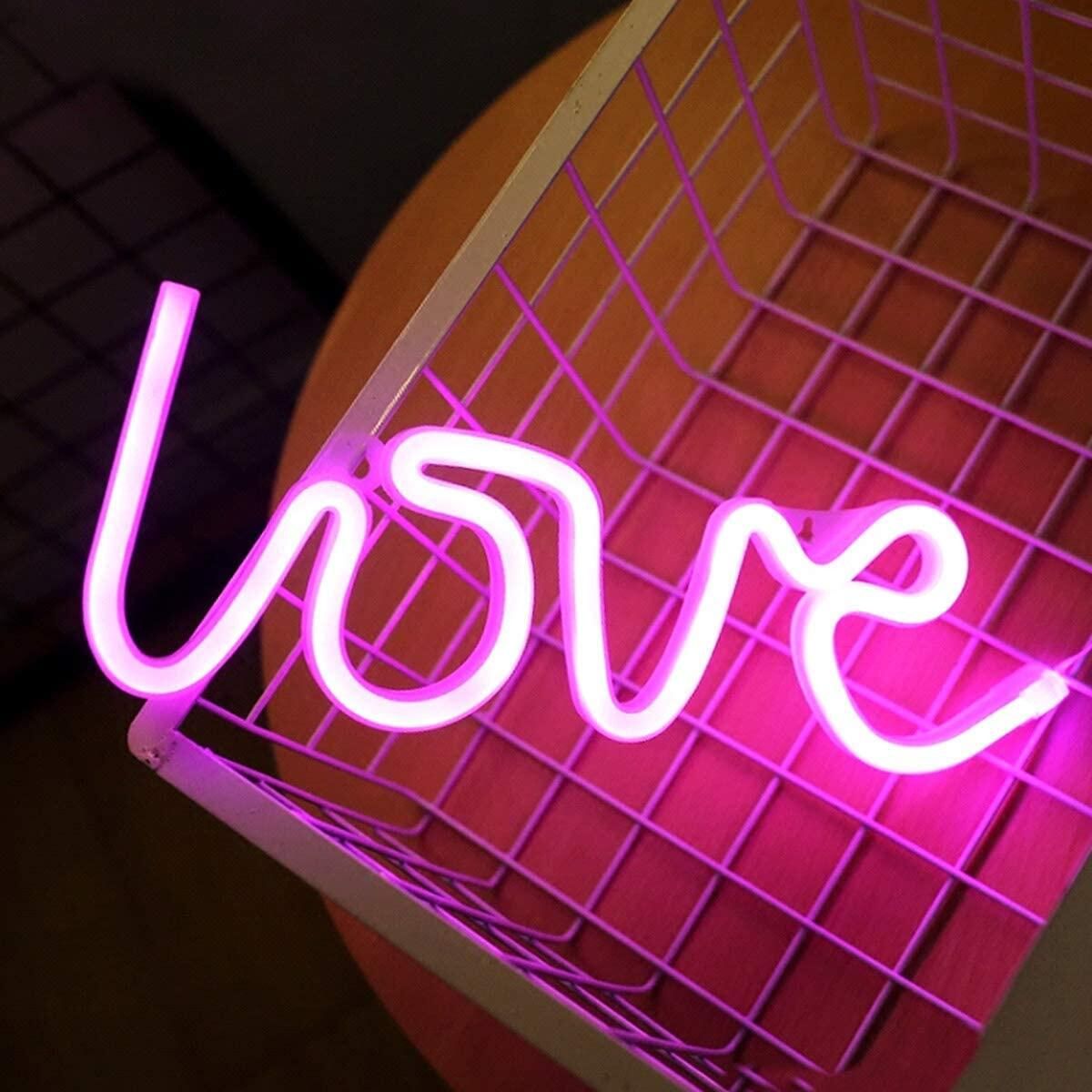 Neon Lamp LOVE Confiding Love Marriage Proposals Decoration