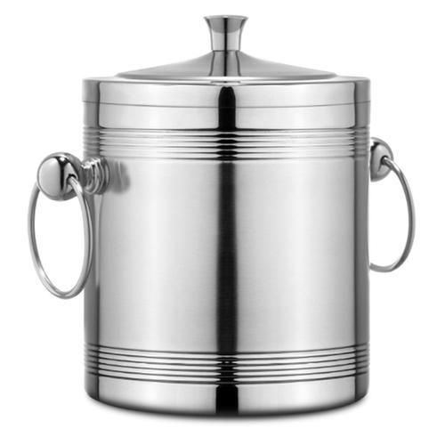 Stainless Steel Double Layer Ice Bucket Insulation Ice Bucket Bar KTV Ice Bucket Household Beer Bucket Ice Bucket