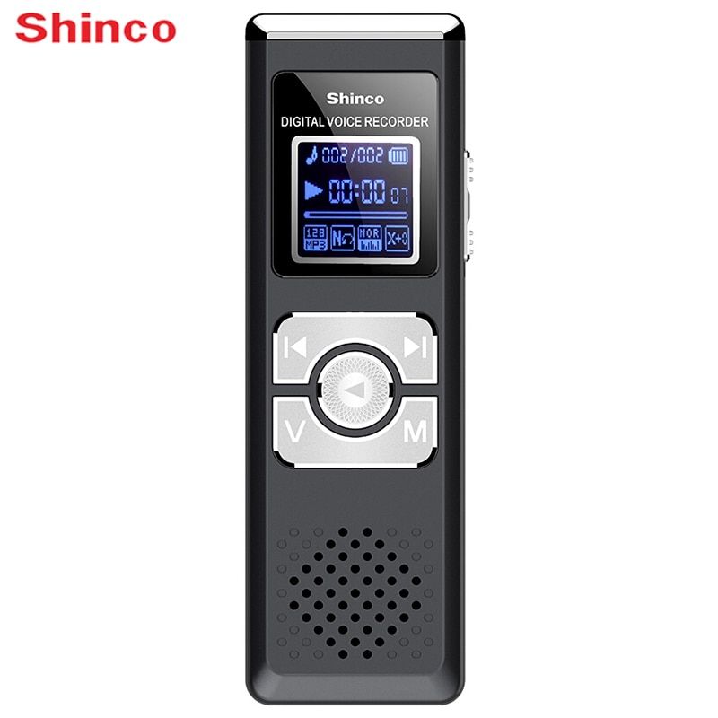 RV23 16GB Voice Recorder MP3 Player Dictaphone Voice Activated Recorder  Anti-Explosion Digital Tone Recoder