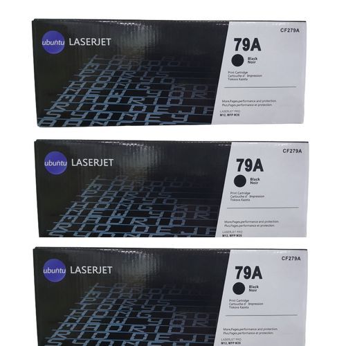 3pcs Of 79A Black  Genuine LaserJet Toner Cartridge