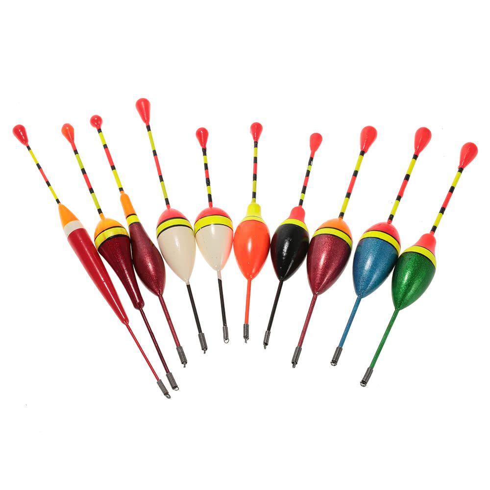 10pcs Multi-purpose Light Floaters Fishing Floats Set