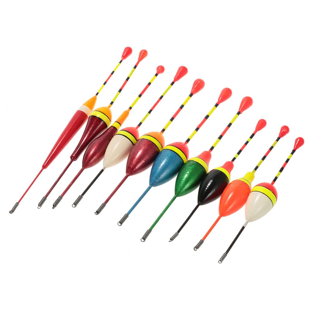 10pcs Multi-purpose Light Floaters Fishing Floats Set