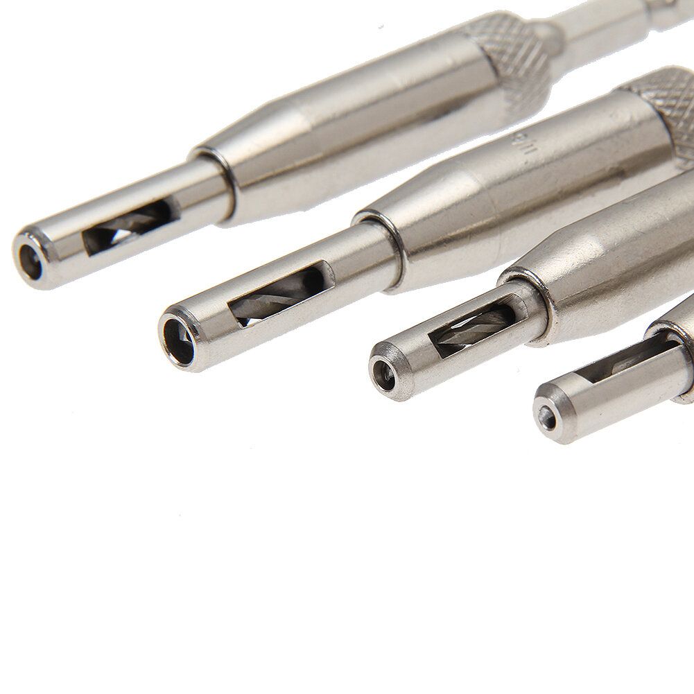 4Pcs HSS Self Centering Hinge Drill Bit Set For Hinges