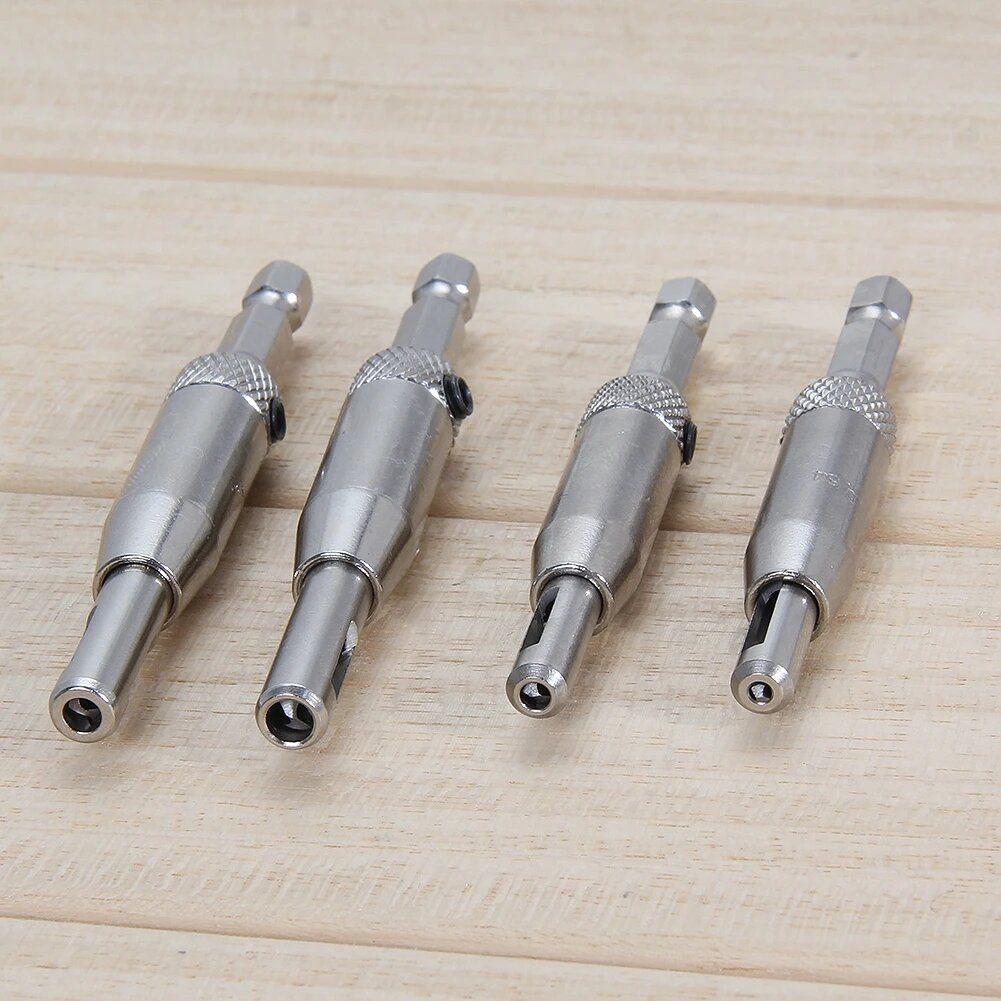 4Pcs HSS Self Centering Hinge Drill Bit Set For Hinges