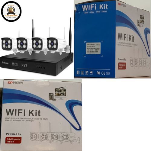 Complete Kits 4 Channels Wireless CCTV Cameras