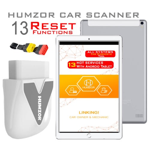 Humzor Automobile Diagnostic Tool With - bv 32GB  Android Tablet & Obd2 Extension Cable