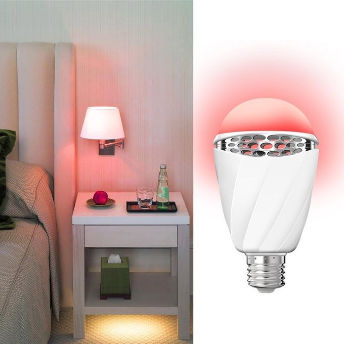 Smart LED Bulb Color With Voice Control E27 3W - Adjustable Dimmable Light Decorative Bulb, No Bluetooth And Wi-Fi Required For Party Lights Bedroom Home Decor - White