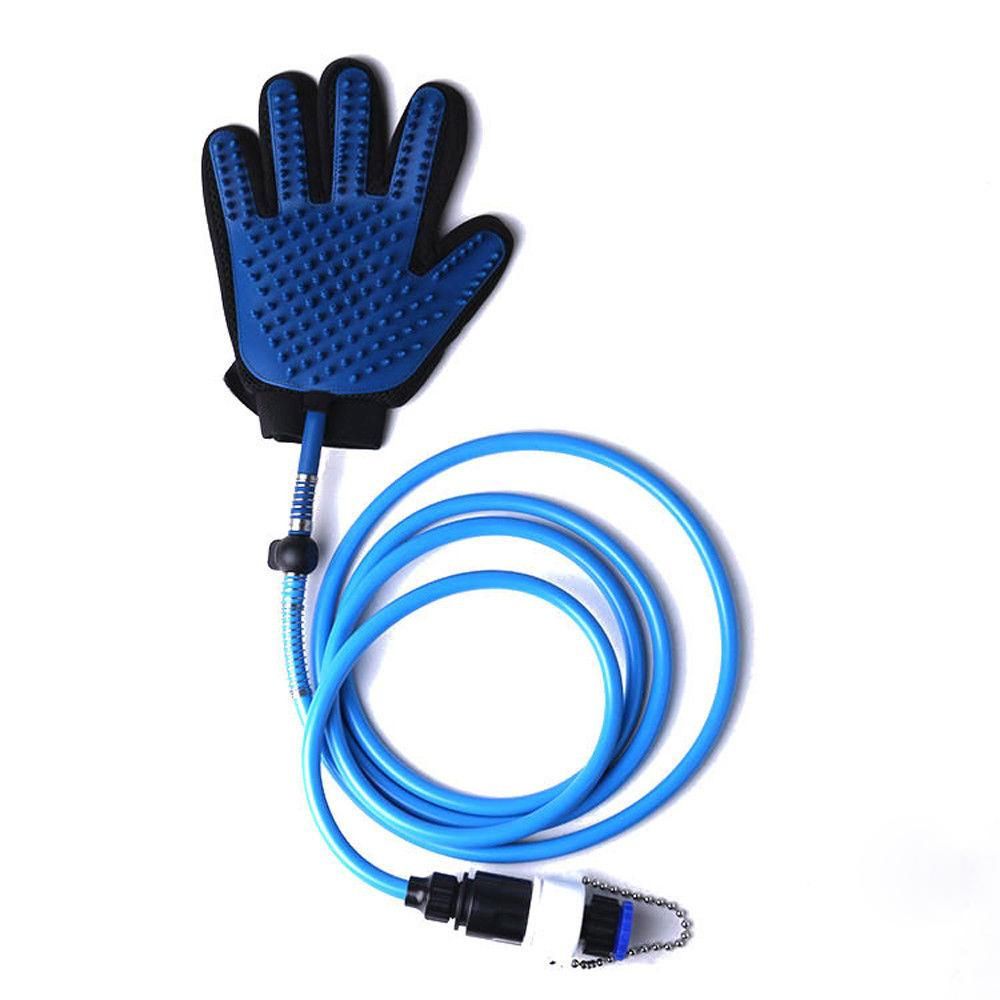 Pet Bathing Glove Tool Pet Shower Sprayer Wash/Massage Tool for Shower Bath Tub or Outdoor Garden Hose Compatible Dog Cat Grooming Glove