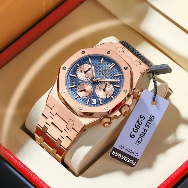 2024  New Trend Chronograph Business Men's Wrist Watch