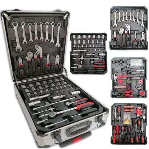 187 Tools Kits Mechanical Sets Wrench Socket With Aluminum Box Case