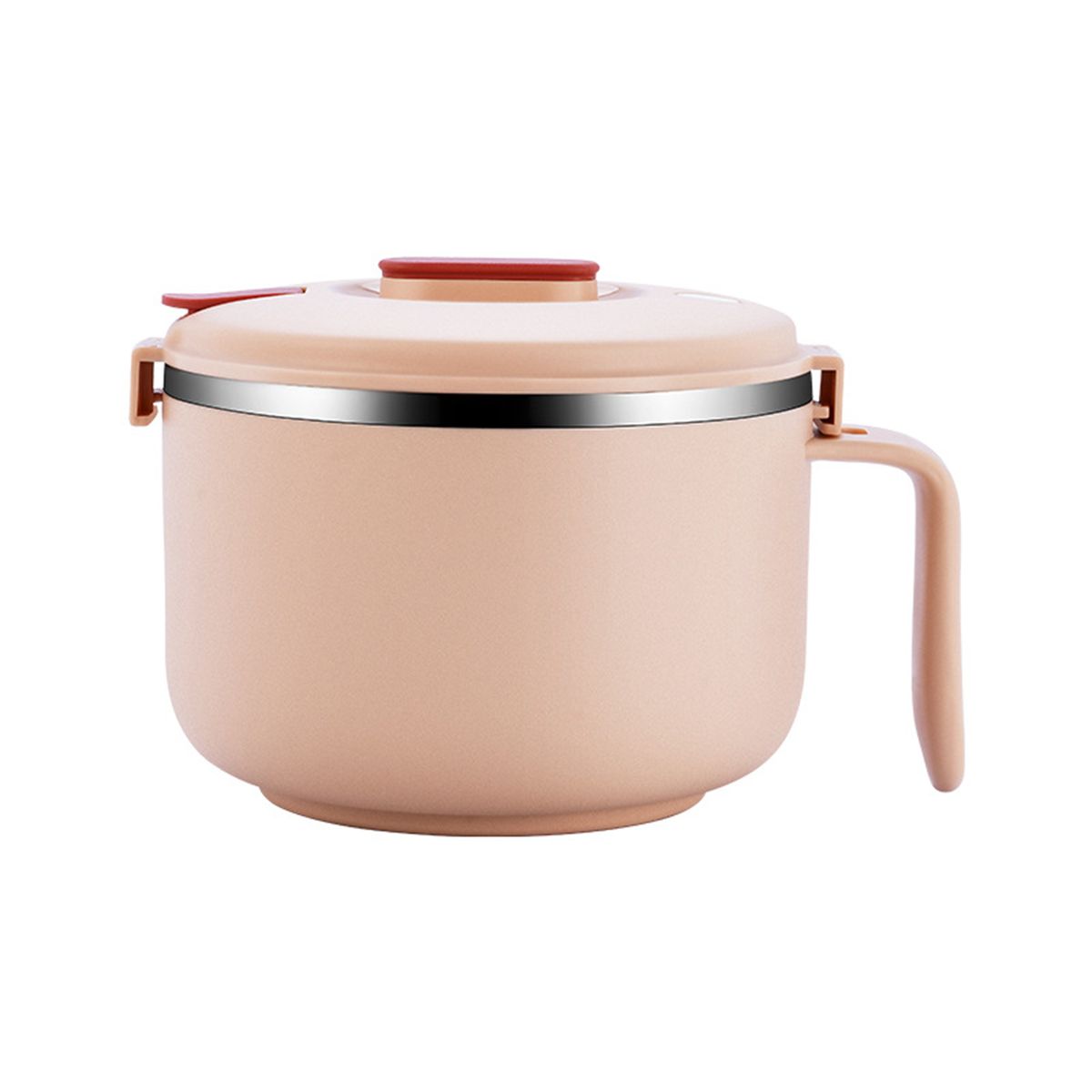 900ml/1200ml Noodle Bowl Easy To Storage Large Capacity-Pink