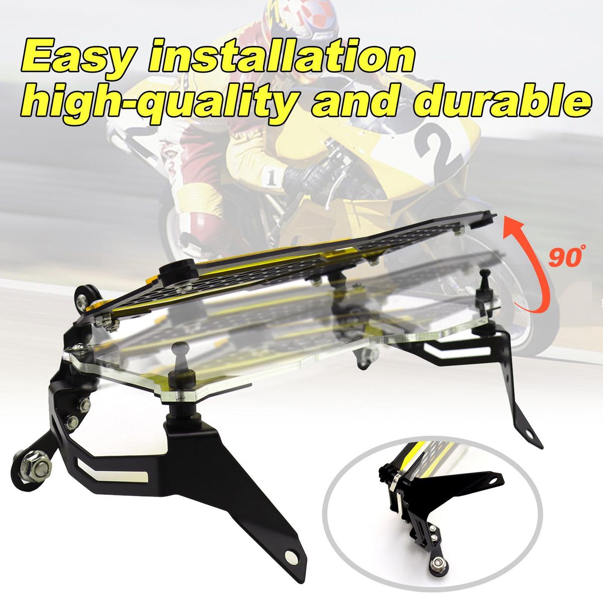 Motorcycle Headlight Protector Grille Guard Cover Replacement for BMW R1250GS ADV 2021(40th Anniversary Edition) Yellow