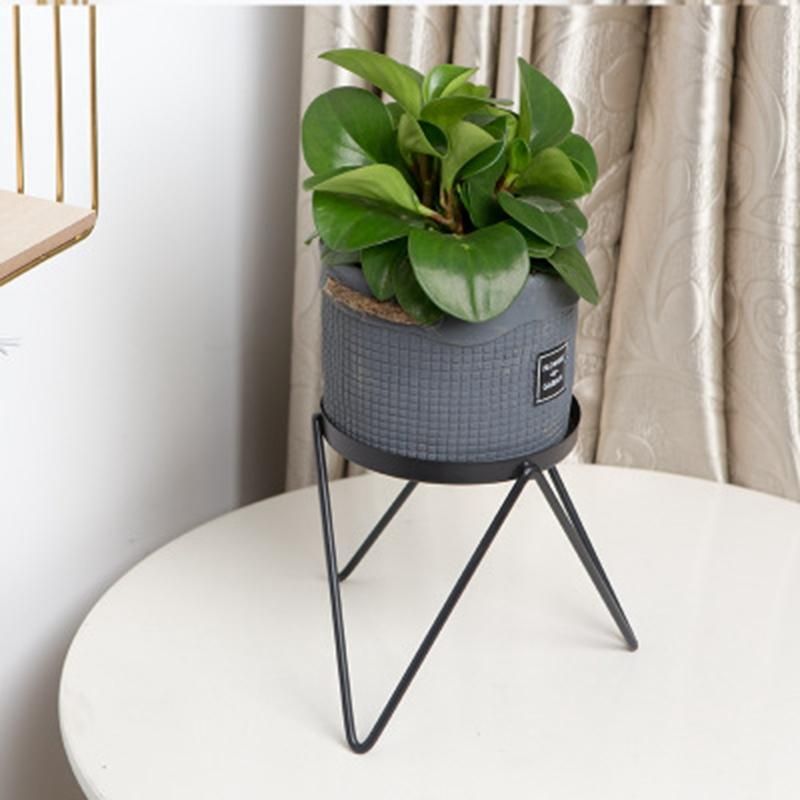 Bedroom Office Single Layer Home Indoor Floor Living Room Potted Plant Stand Bar Multifunction Simple Flower Pot -B