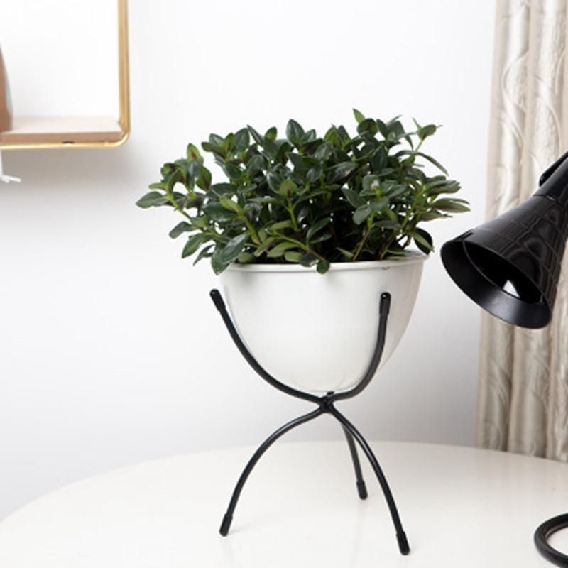 Bedroom Office Single Layer Home Indoor Floor Living Room Potted Plant Stand Bar Multifunction Simple Flower Pot -B