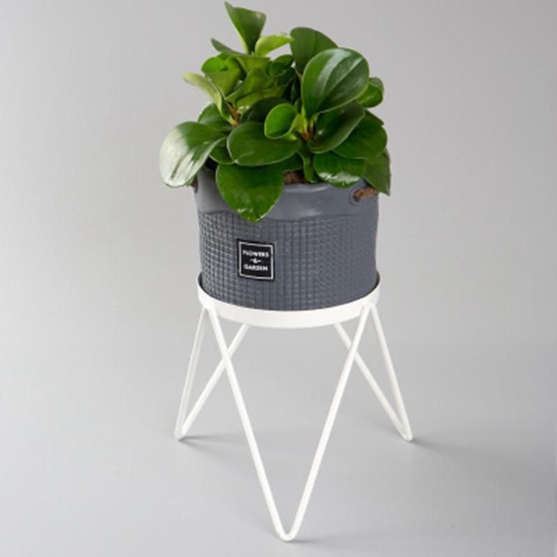 Bedroom Office Single Layer Home Indoor Floor Living Room Potted Plant Stand Bar Multifunction Simple Flower Pot -B