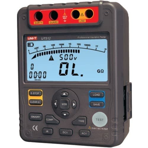Insulation Resistance Tester Uni-t Ut512 2.5kv - Usb