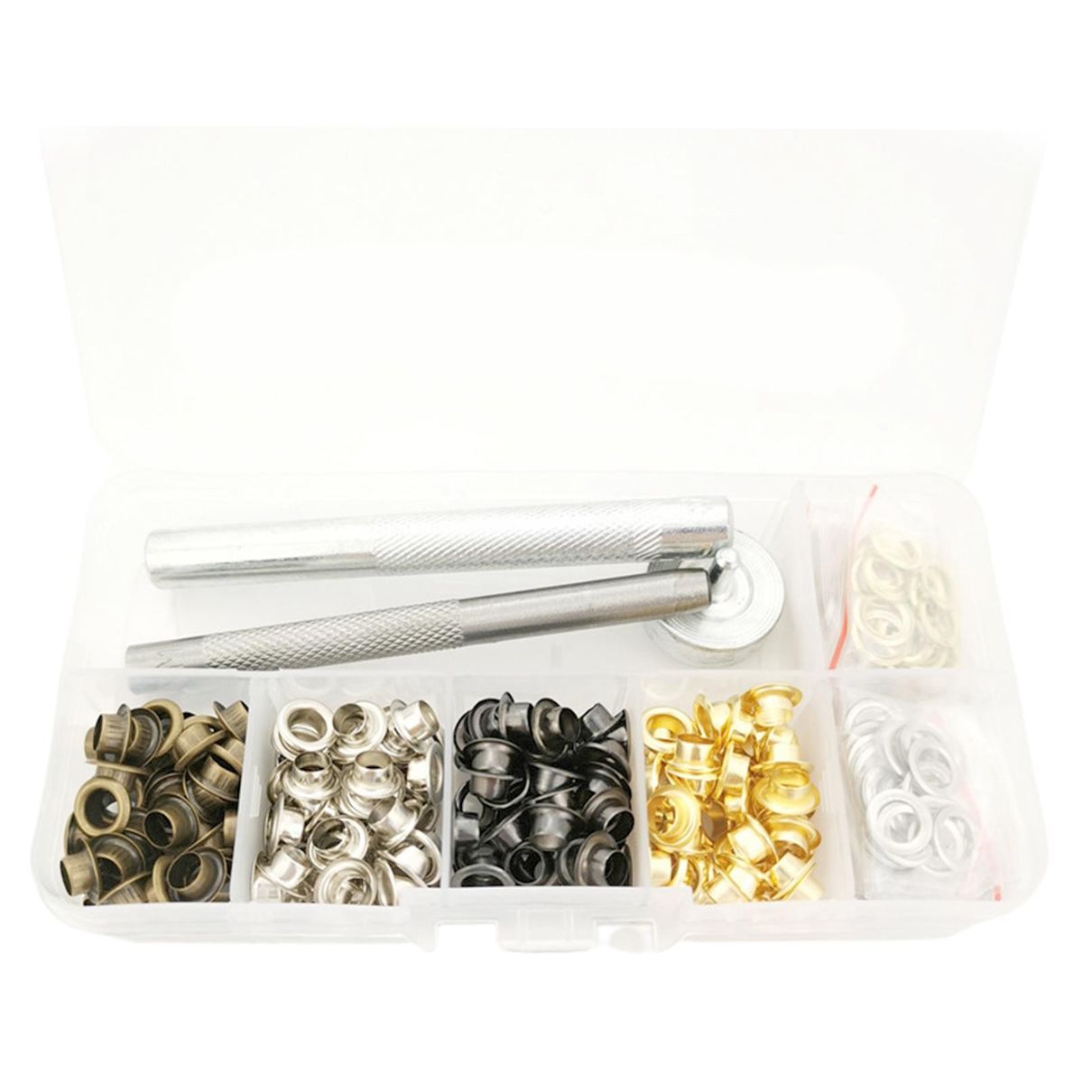 5mm Eyelets Grommets Tool  Solid  Bags Banner Leather 200 Sets