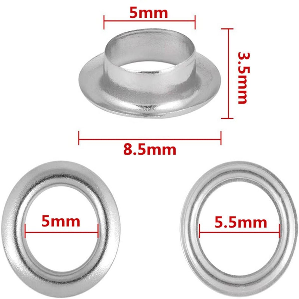 Grommets Eyelets 200 Sets