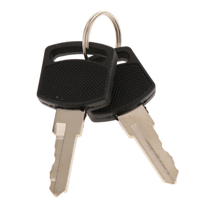 Silver Cabinet Door Handle Lock L With 2 Keys For Truck Toolbox