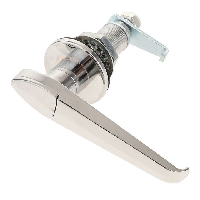 Silver Cabinet Door Handle Lock L With 2 Keys For Truck Toolbox