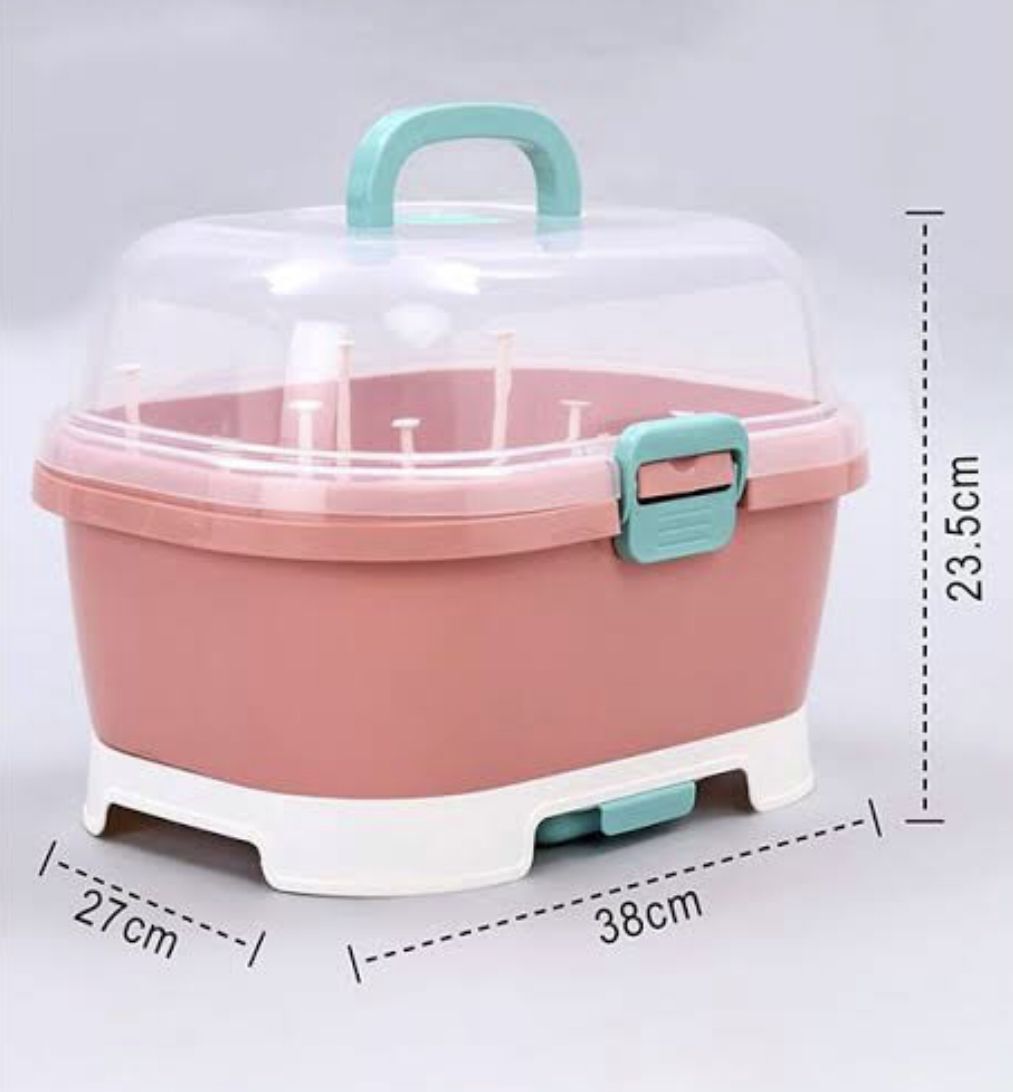 Baby Bottle Drying Rack With Cover
