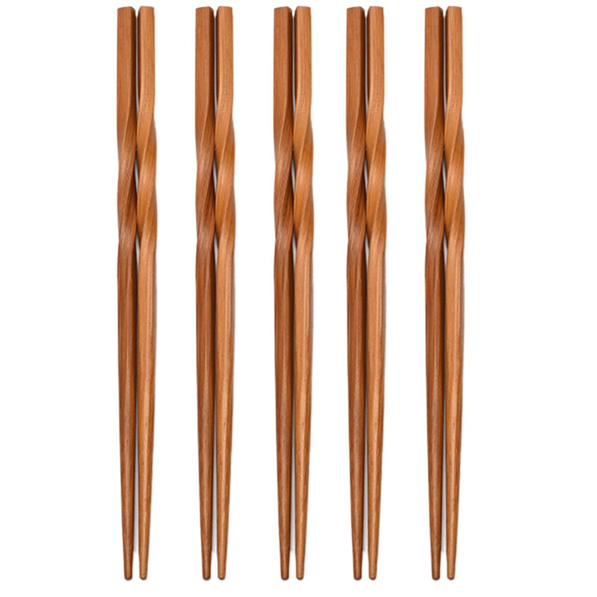 5 Pairs Food Carbonized Twist Chinese