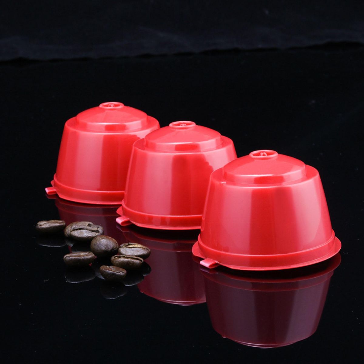 Money-saving Coffee Capsules Brew 5-pack Reusable Coffee for Dolce Red