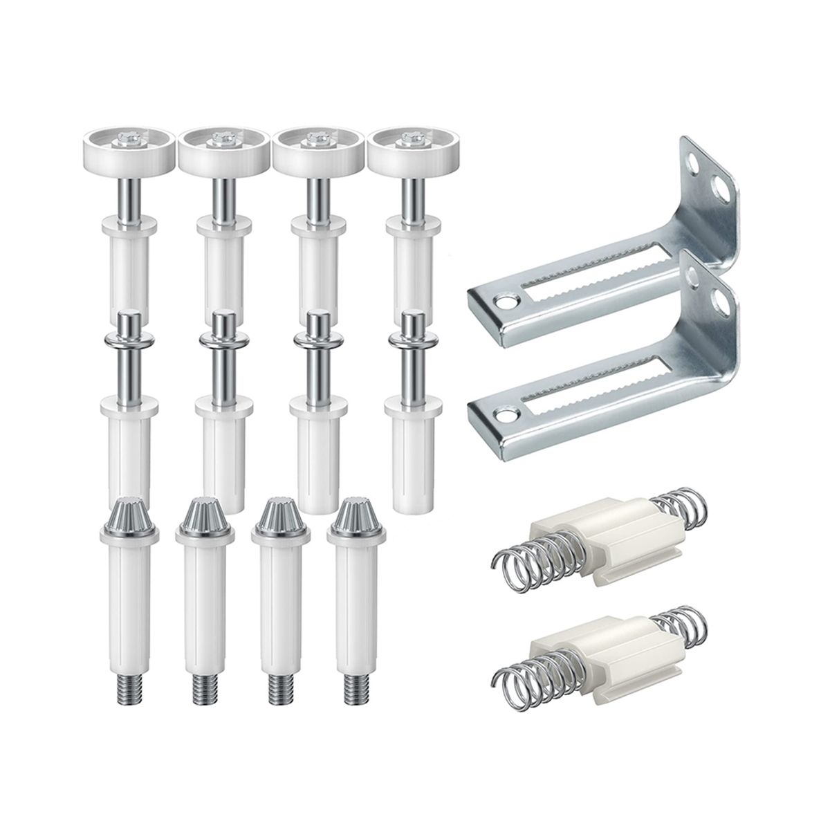16PCS Bifold Door Hardware, Bi-Fold Closet Door Hardware
