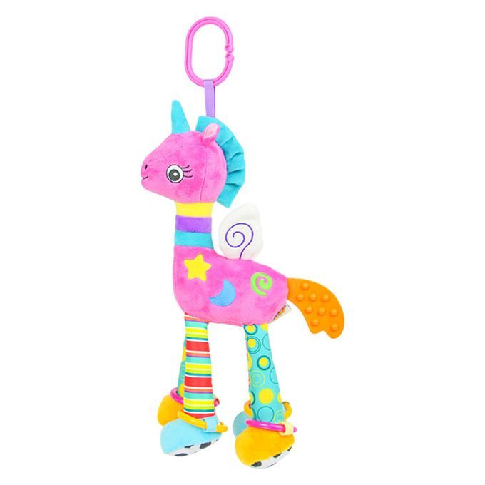 Baby Hanging Rattles Teether Toys Animal Shape Colorful Pegasus Shape