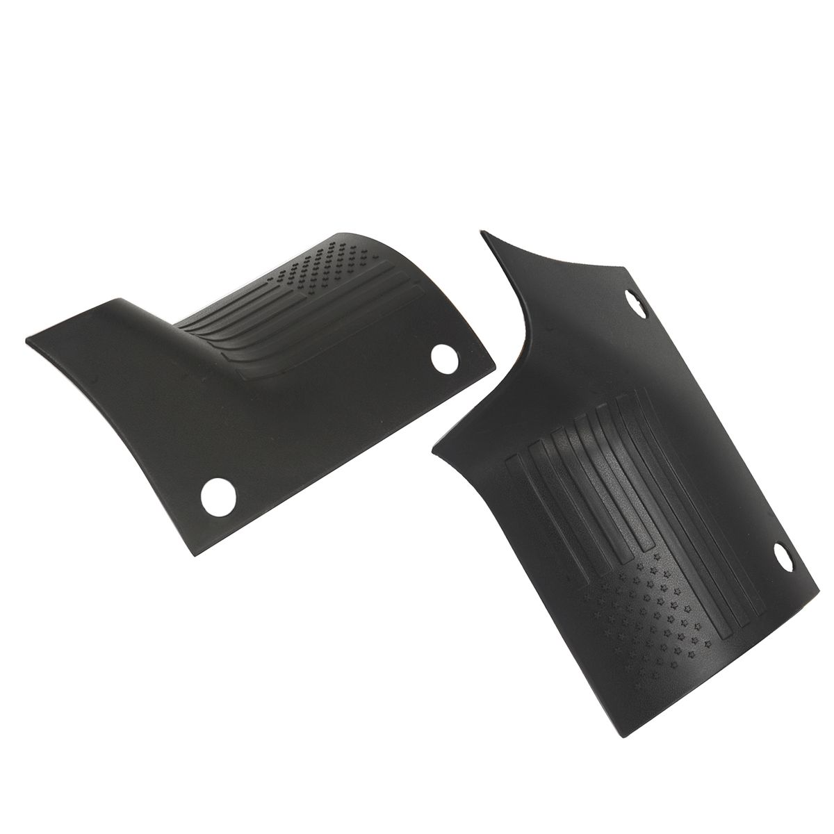 2 Pcs ABS Engine Hood Guards Trim Flag Hood A Pillar Wrap